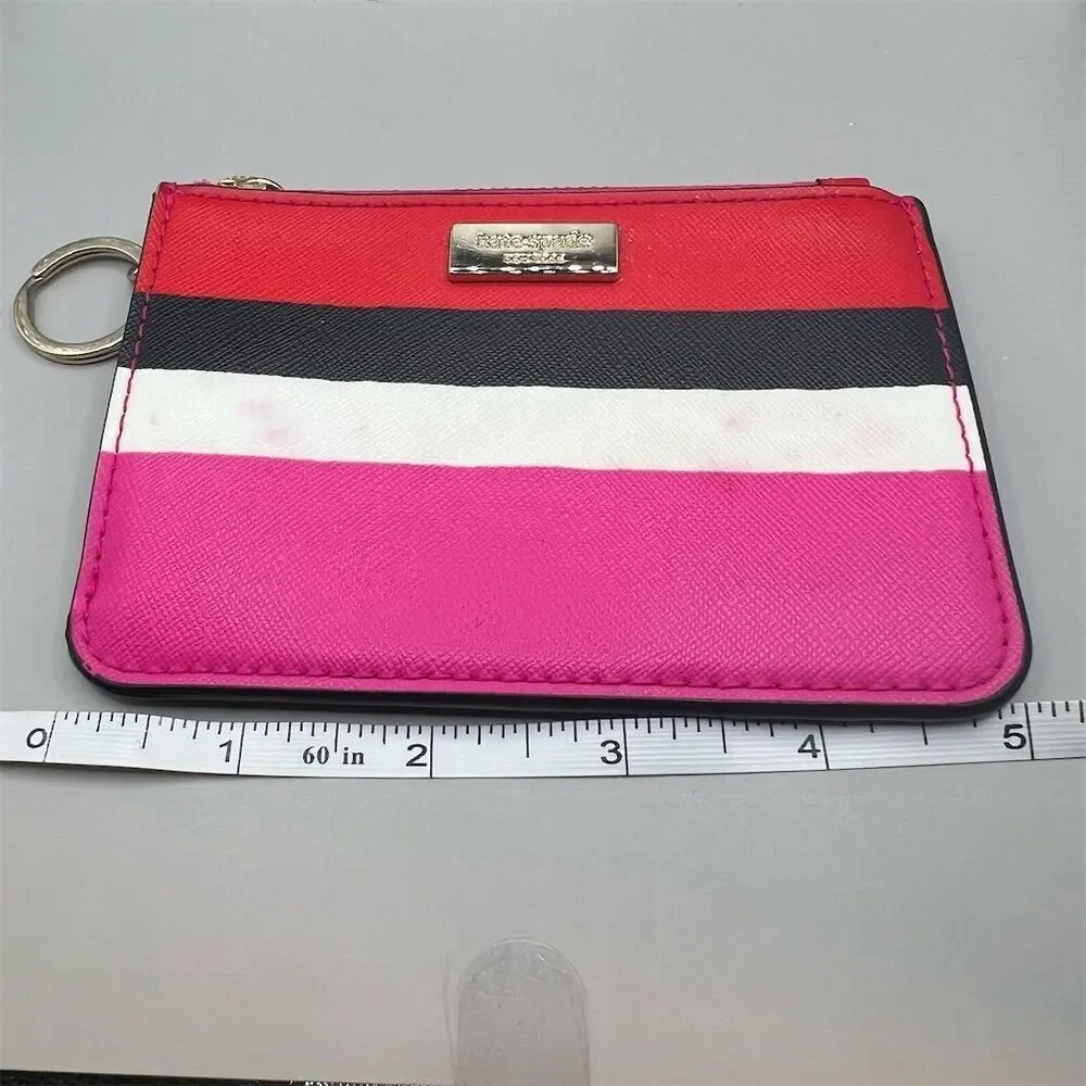 Kate Spade New York Laurel Way Bonita Stripe Bitsy WLRU4892, Card Case Wallet